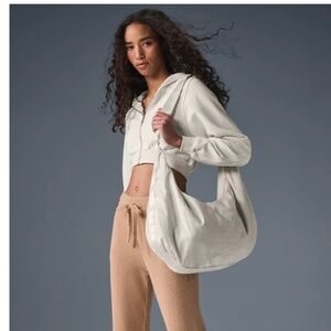 Alo Yoga Sweet Escape Zip Up Hoodie - Ivory